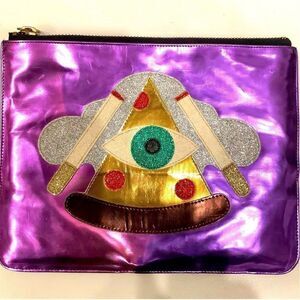 Poppy Lissiman Clutch Mini bag Vegan Faux Leather Make Up Bag